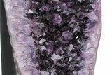 Deep-Purple Amethyst Wings on Metal Stand - Large Crystals #209260-15